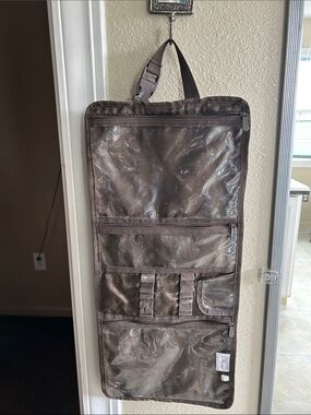 Men's Hanging Travel Organizer Bag in Brown